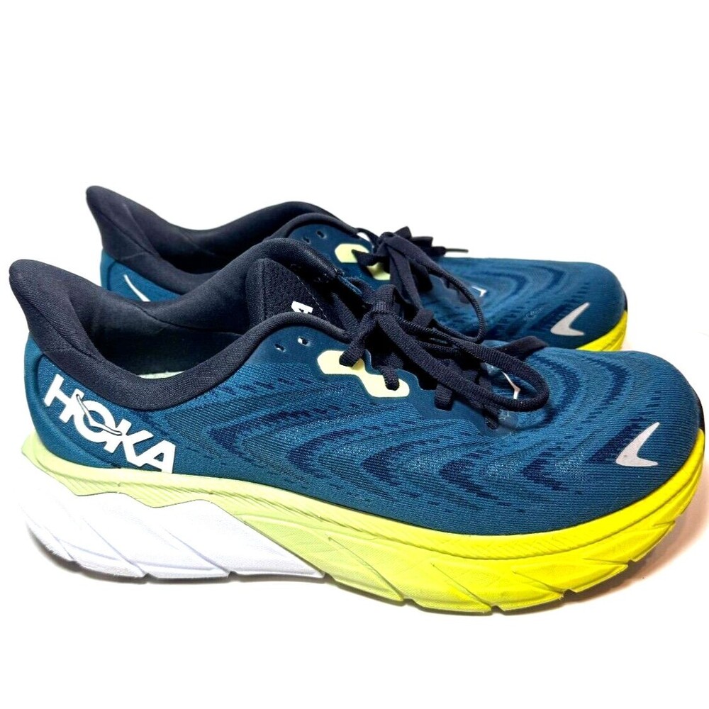 Hoka One One Arahi 6 Graphite Blue Coral Blue Men's 7 2E Wide - Picture 7 of 7